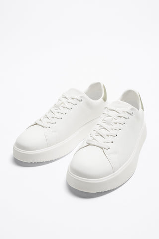 Zara White Chunky Sole