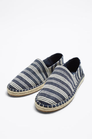 Zara Striped Blue Espadrilles