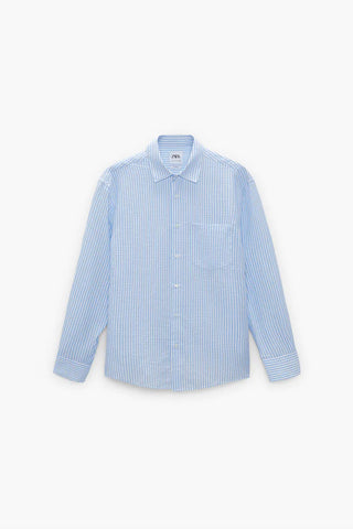 Zara Striped Seersucker Shirt