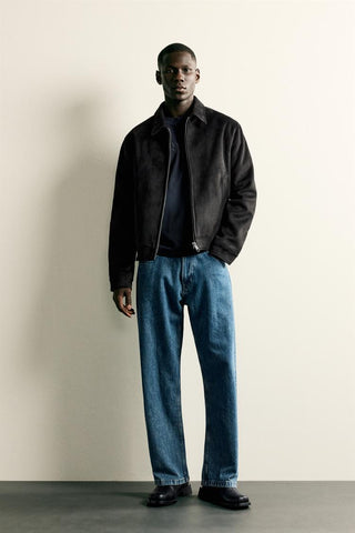 ZR Regular Fit Suede Jacket