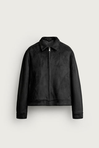 ZR Regular Fit Suede Jacket