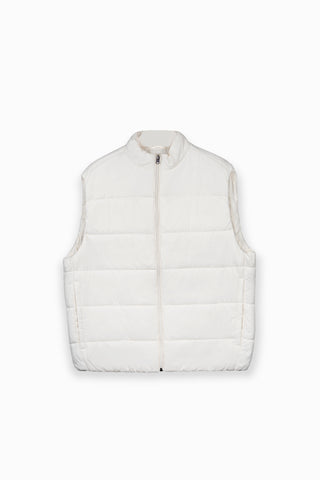 ZR White Puffer Gilet