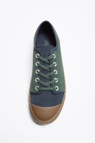 ZR Green Leather Sneakers