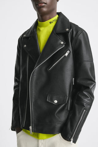 ZR Leather Biker Jacket