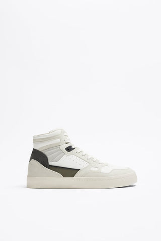 Zara Retro High-Top Trainers