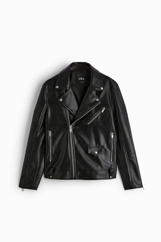 ZR Leather Biker Jacket