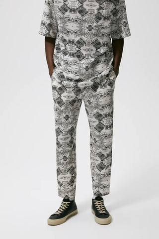 ZR Printed Seersucker Trousers