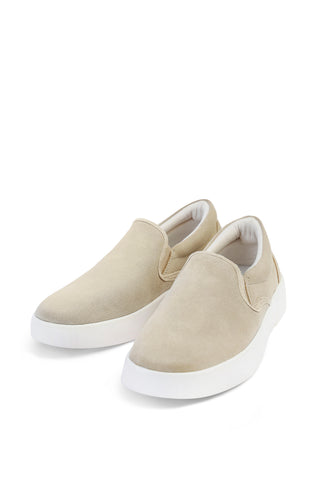 ZR Split-Suede Leather Slip-ons