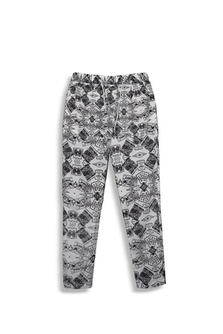 ZR Printed Seersucker Trousers